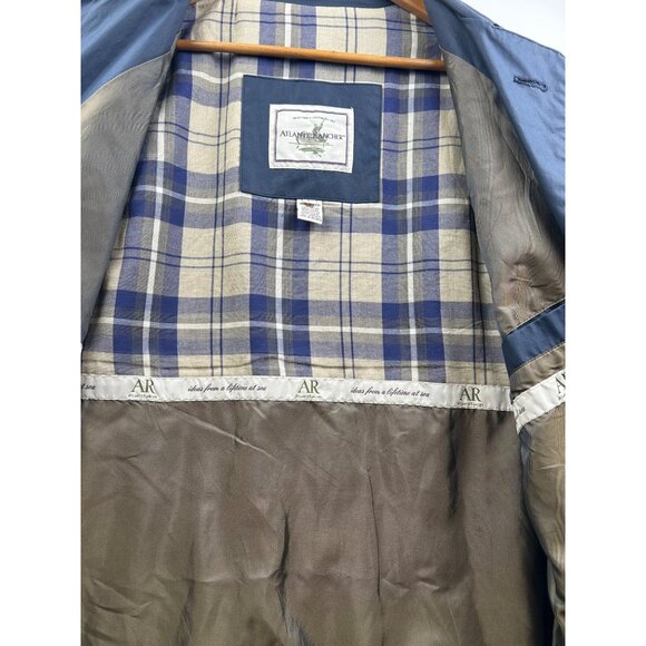 Atlantic Rancher Chore Coat Mens Large Waxed Cotton Waterproof Durable Workwear - Picture 9 of 15